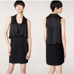 Alexander Wang Black Drape Top Corset Dress - Sz 6